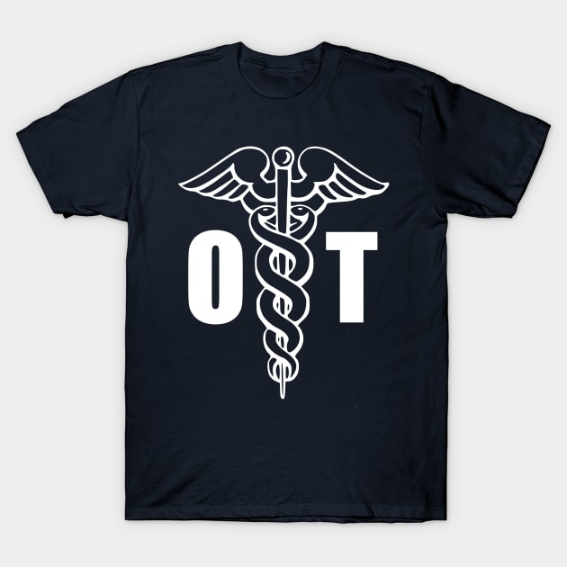 Occupational Therapist - Caduceus T-Shirt by BDAZ